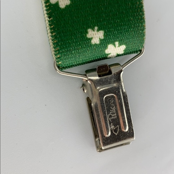 St Patrick’s Day suspenders 4 lead clovers lucky - Picture 2 of 6